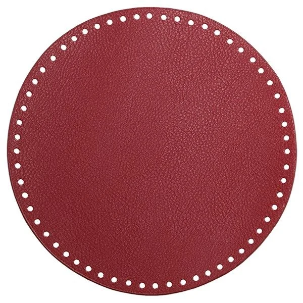 Go Handmade Taske/Kurve Base, PU Læder, Rund, 25 cm